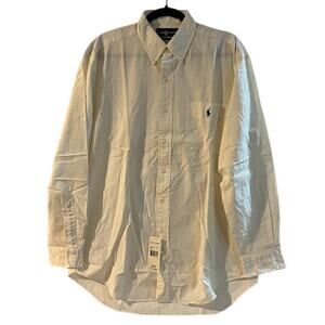 VTG NWT Ralph Lauren Shirt Blake White Button Down Size M
